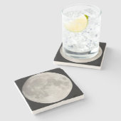 黒空のスーパームーン ストーンコースター (横)