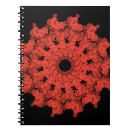 黒空の赤星爆発 ノートブック (正面)