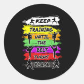 黒空保手がベルトに回るまで練習すること ラウンドシール (正面)