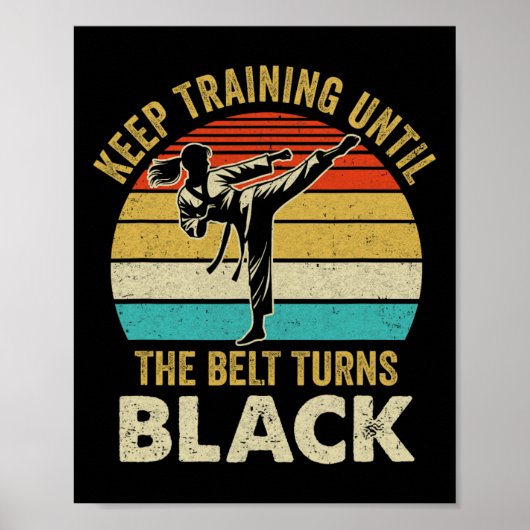 黒空手保テコがベルトに変わるまでの練習 ポスター (正面)