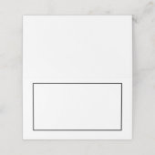 黒空白の白結婚の プレイスカード (外部開封)