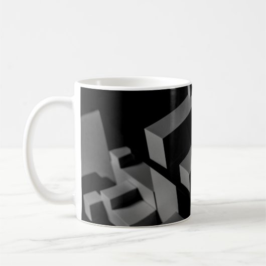 黒立方体 コーヒーマグカップ (左)