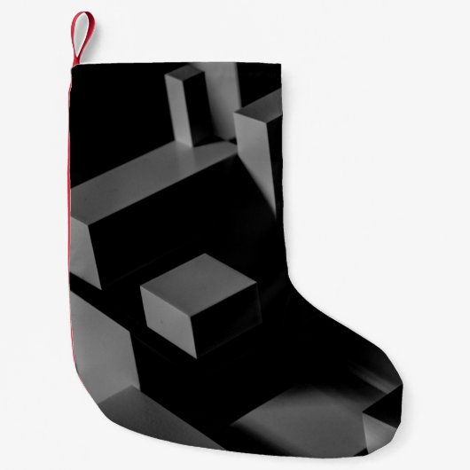 黒立方体 スモールクリスマスストッキング (正面)