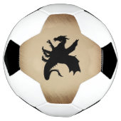 黒竜の風景背景 サッカーボール (回転)