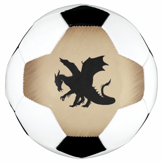 黒竜の風景背景 サッカーボール (正面)