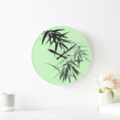 黒竹の小枝 ラージ壁時計 (ホーム)