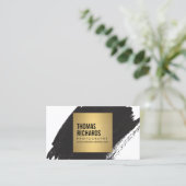 黒筆はっきりした跡フォトグラファー 名刺 (スタンド正面)