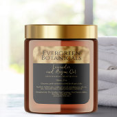 黒箔化粧料瓶ボトルラベル スクエアシール