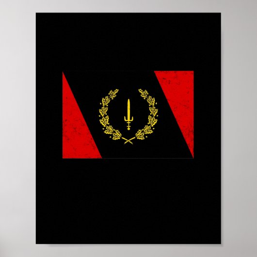 黒米伝統国旗1967アフリカ系アメリカ人 ポスター (正面)