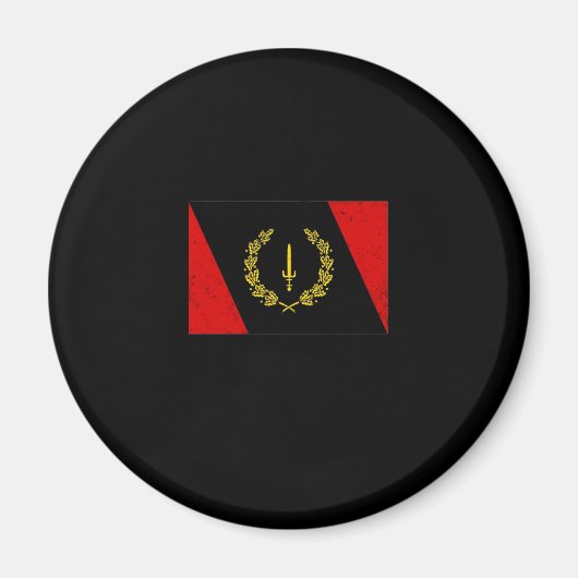 黒米伝統国旗1967アフリカ系アメリカ人 マグネット (正面)