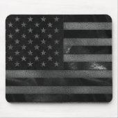 黒米国旗 マウスパッド (正面)