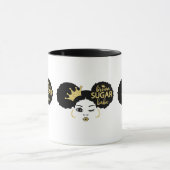 黒糖と金ゴールドの黒糖の赤ちゃん マグカップ (中央)