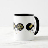 黒糖と金ゴールドの黒糖の赤ちゃん マグカップ (正面右)