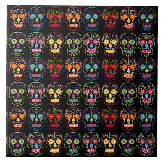 黒糖スカル タイル (正面)