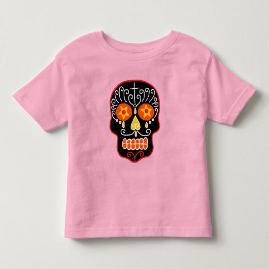 黒糖スカル トドラーTシャツ (正面)
