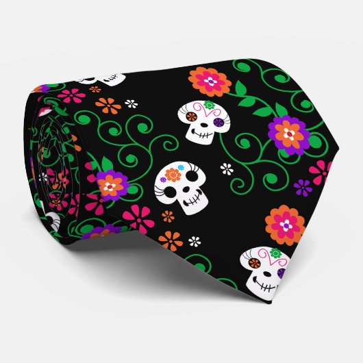 黒糖スカル ネクタイ (ロール)