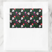 黒糖スカル 長方形シール (バッグ)