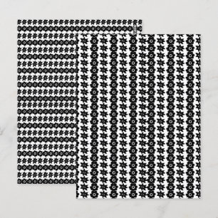 黒素晴らしと白の抽象芸術ドットの背景 ポストカード