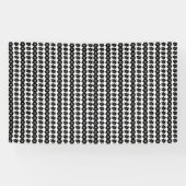 黒素晴らしと白の抽象芸術ドットの背景 横断幕 (横)