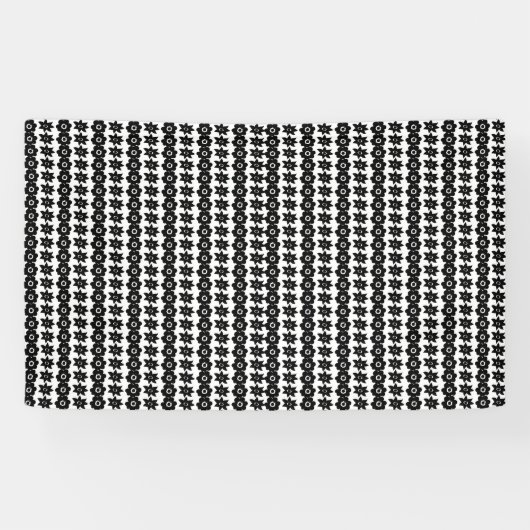 黒素晴らしと白の抽象芸術ドットの背景 横断幕 (横)