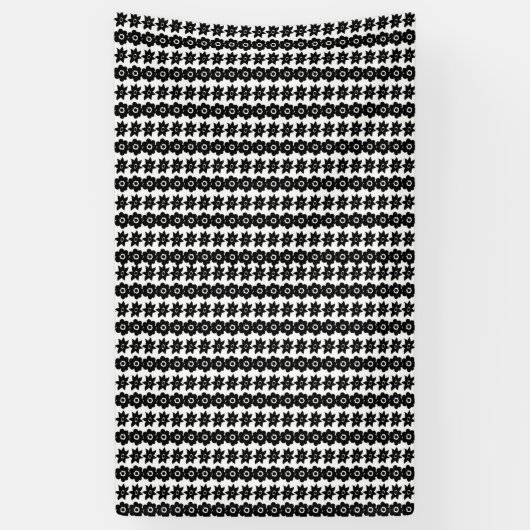 黒素晴らしと白の抽象芸術ドットの背景 横断幕 (縦)