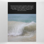 黒素晴らしの透コンテンポラリー明性 三つ折りカード (内部中)