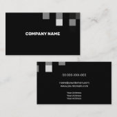 黒素晴らしの透コンテンポラリー明性 名刺 (正面/裏面)