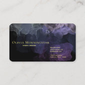 黒素晴らしアメジスト液アルコールインク 名刺 (裏面)