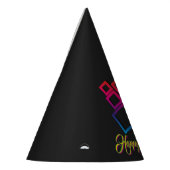 黒素晴らしカラフル1号上のマスカスタムク パーティーハット (左)