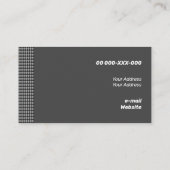 黒素晴らしモノクロ小ロームバス 名刺 (裏面)