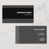 黒素晴らしモノクロ小ロームバス 名刺 (正面/裏面)