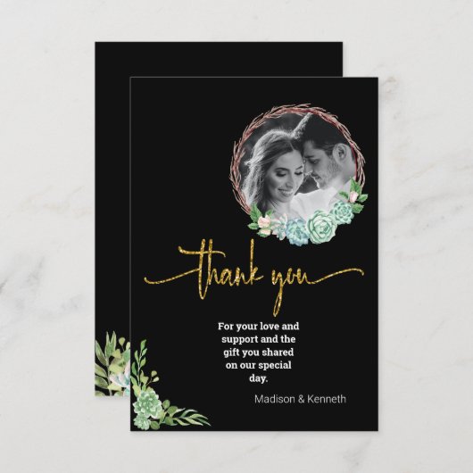 黒素晴らしユーカリFABありがとう写真 セーブザデート (正面/裏面)