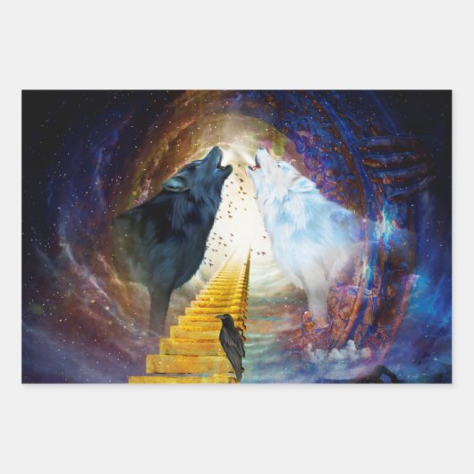 黒素晴らし人狼 ラッピングペーパーシート (正面)