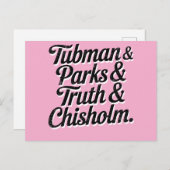 黒素晴らし史の女性 – タップマン…チゾーム シーズンポストカード (正面/裏面)