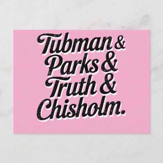 黒素晴らし史の女性 – タップマン…チゾーム シーズンポストカード (正面)