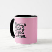 黒素晴らし史の女性 – タップマン…チゾーム マグカップ (正面左)