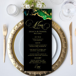 黒素晴らし緑ブロンズ金ゴールド結婚ズ メニュー