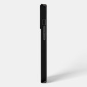 黒素晴らし背景フェミニンイニシャルフローラ iPhoneケース (左側面)