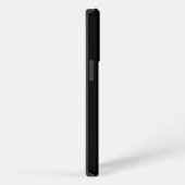 黒素晴らし背景フェミニンイニシャルフローラ iPhoneケース (右側面)