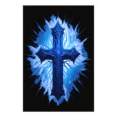 黒素晴らし色のクリスチャン・クロス | フォトプリント (正面)
