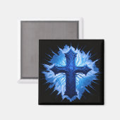 黒素晴らし色のクリスチャン・クロス | マグネット (正面/裏面)