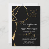 黒素晴らし金ゴールド錦次 招待状 (正面)