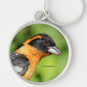 黒素晴らし頭のグロッズビークソンバード キーホルダー (正面)