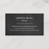 黒素朴い黒い黒い黒い黒い黒い黒い黒い黒い黒い黒い黒い黒い黒い黒板のビス 名刺 (裏面)