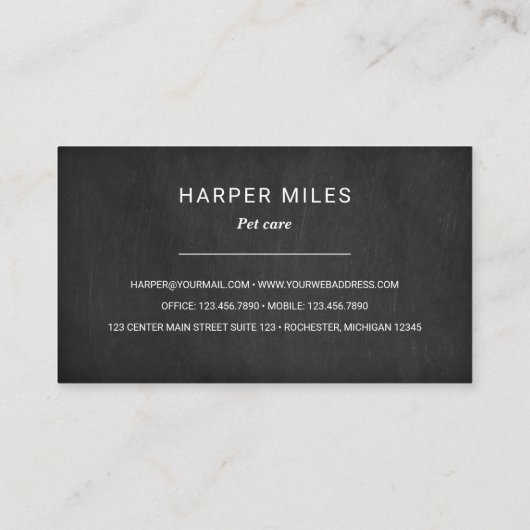 黒素朴い黒い黒い黒い黒い黒い黒い黒い黒い黒い黒い黒い黒い黒い黒板のビス 名刺 (裏面)