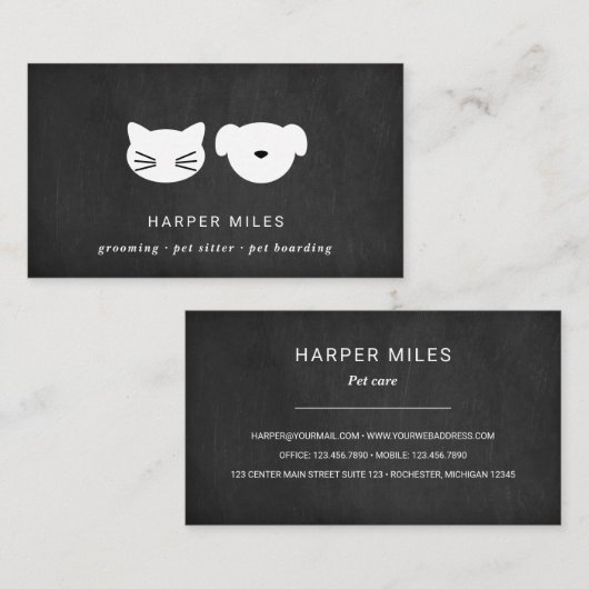 黒素朴い黒い黒い黒い黒い黒い黒い黒い黒い黒い黒い黒い黒い黒い黒板のビス 名刺 (正面/裏面)