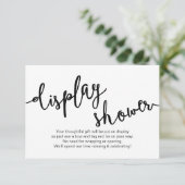 黒素朴スクリップ表示シャワー エンクロージャーカード (スタンド正面)