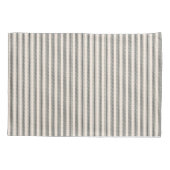 黒素朴フランスのストライプのくそ枕ケース 枕カバー (裏面-左)