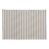 黒素朴フランスのストライプのくそ枕ケース 枕カバー (裏面-右)