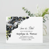 黒素朴フローラ結婚式の日付を保存 セーブザデート (スタンド正面)